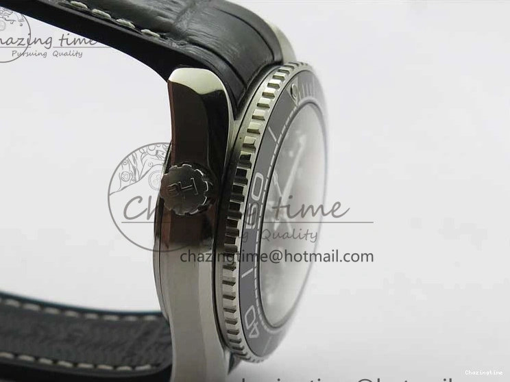 0129 Planet Ocean 39.5mm Black Ceramic Bezel SS VSF 1:1 Best Edition Black Dial on Black Gummy Strap A QuickDry 7889
